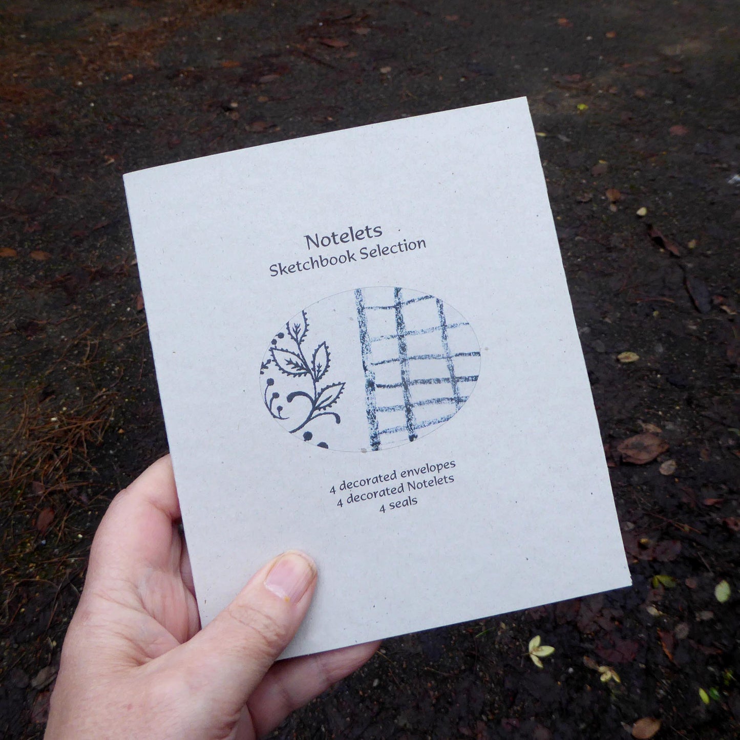 Sketchbook Selection - Set of Fold Out Notelets - recycled - fountain pen safe - Handmade - by Norfolk based artist Debbie Osborn