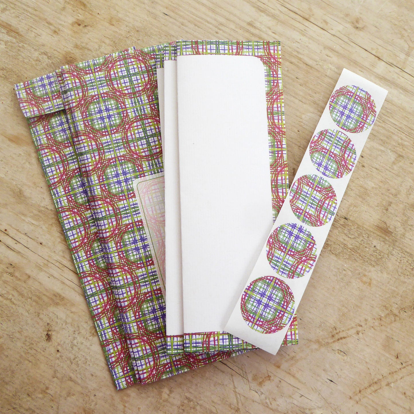 Letter Writing Set - Airs and Graces - recycled - Handmade - by Norfolk based artist Debbie Osborn