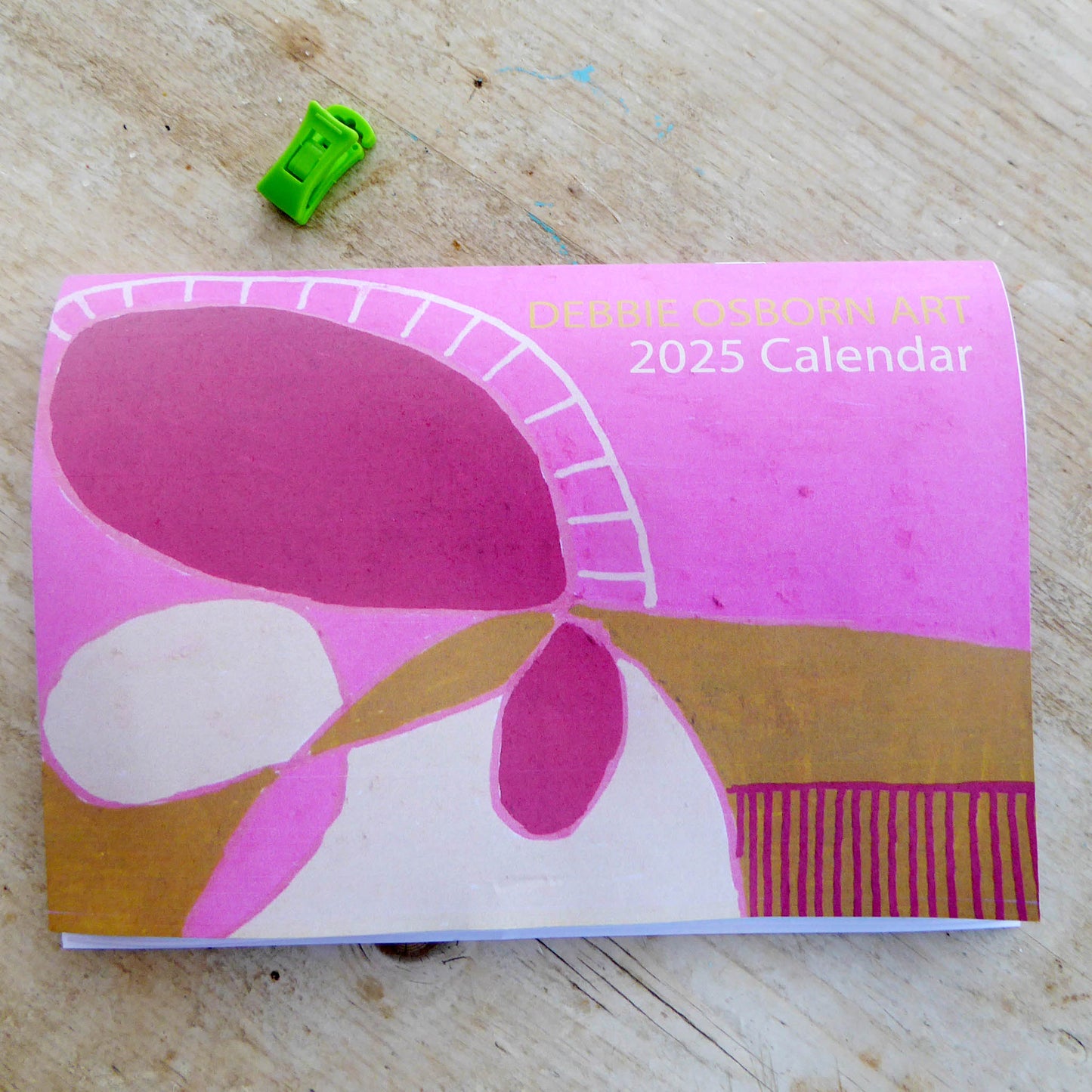 Debbie Osborn Art- 2025 Calendar with space for notes - by Norfolk based artist Debbie Osborn - Handmade