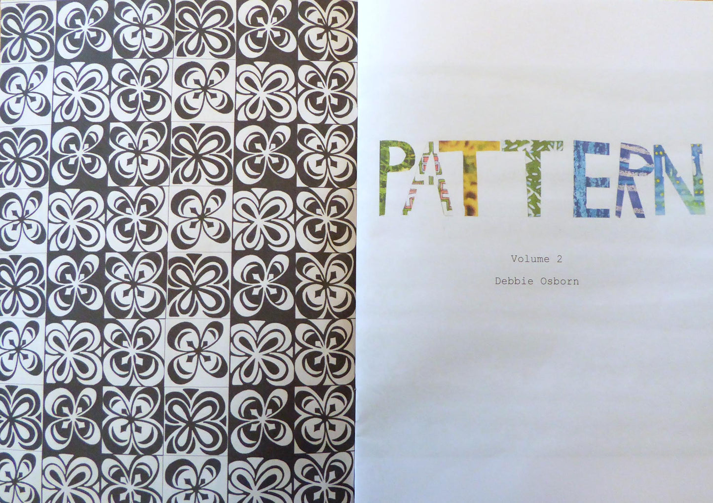 Pattern Zine - Volume 2 - Handmade - by Norfolk based artist Debbie Osborn