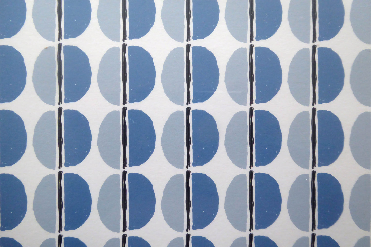 Digital Drawing #3 - Blue - repeat pattern - by Norfolk based artist Debbie Osborn